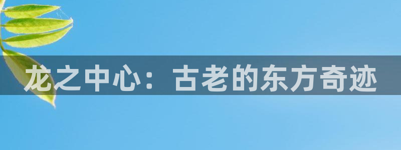 极悦娱乐软件：龙之中心：古老的东方奇迹