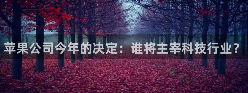 极悦娱乐登录注册：苹果公司今年的决定：谁将主宰科技行业？